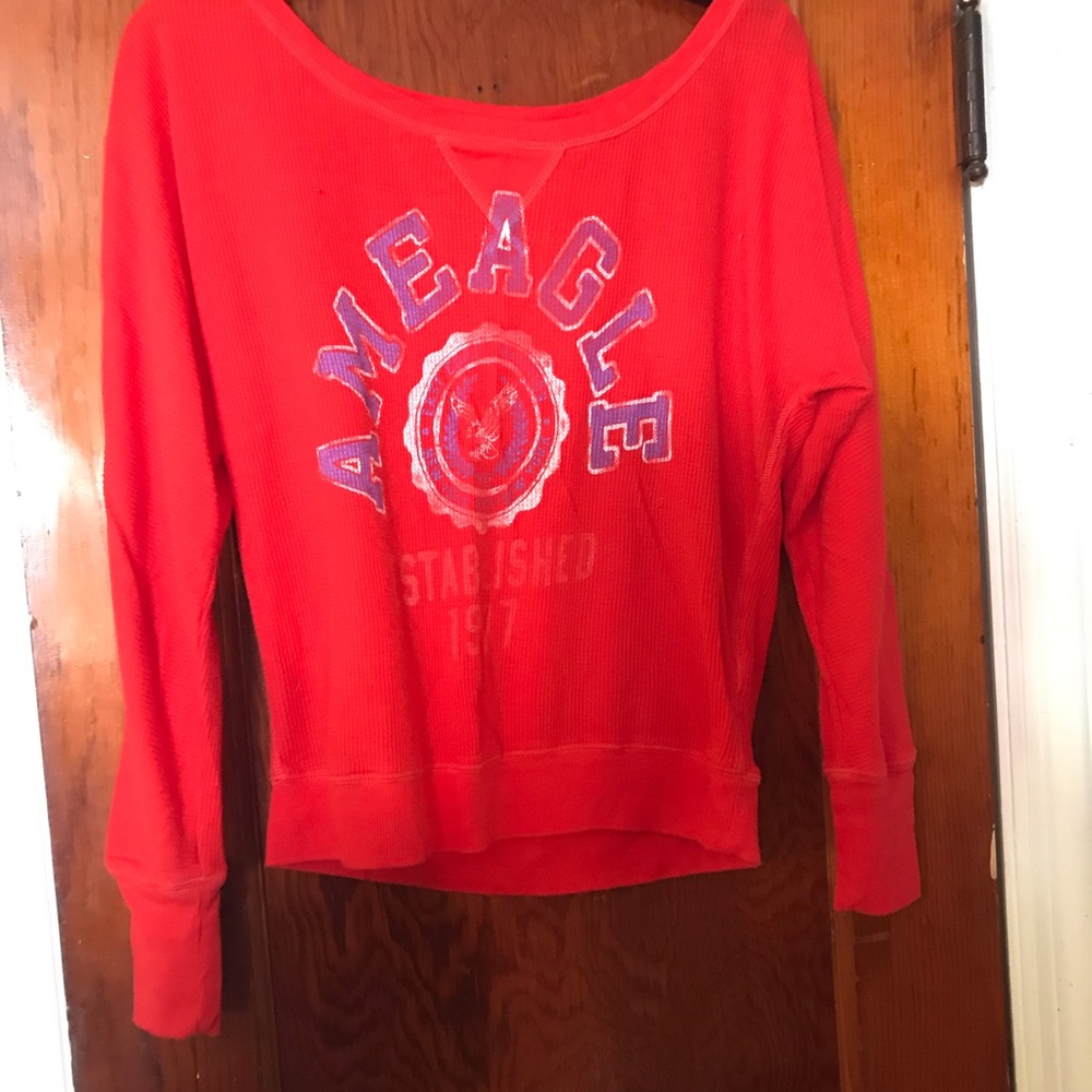 American eagle coral knit top